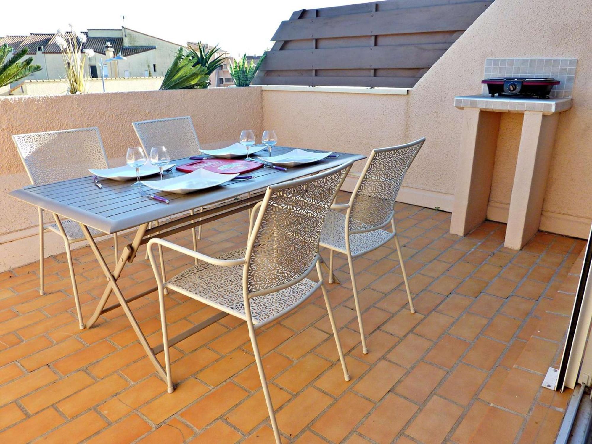 Duplex Renove Avec Clim, Terrasse Et Parking A Marseillan - Fr-1-387-162 Apartment ภายนอก รูปภาพ